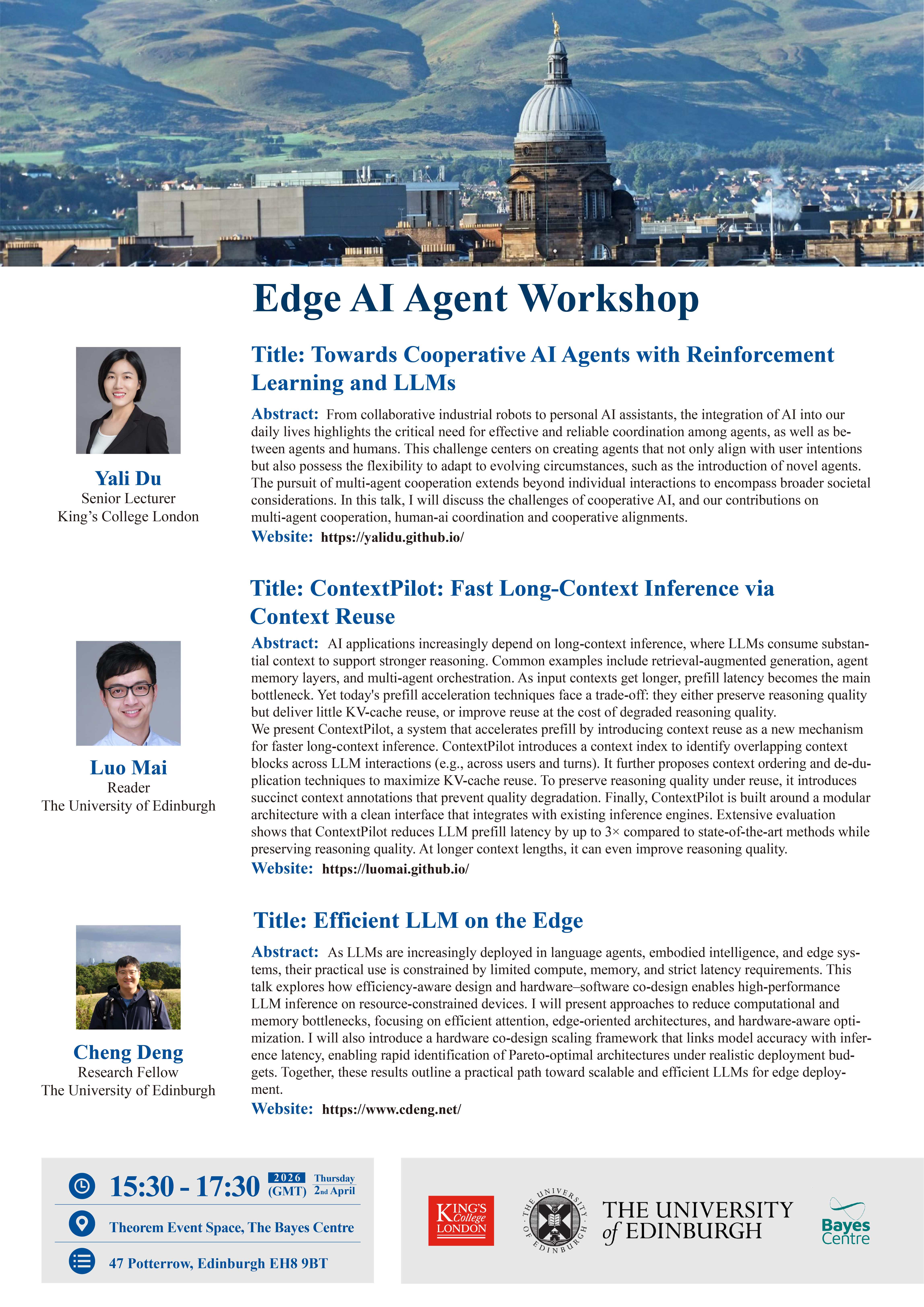 Edge AI Agent Workshop Poster
